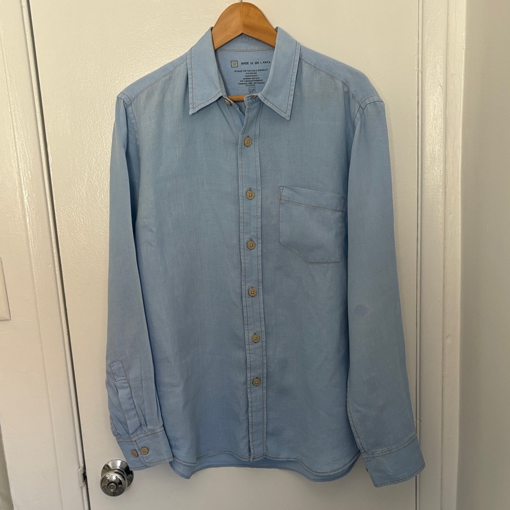 GAP Light Blue Button Down Shirt